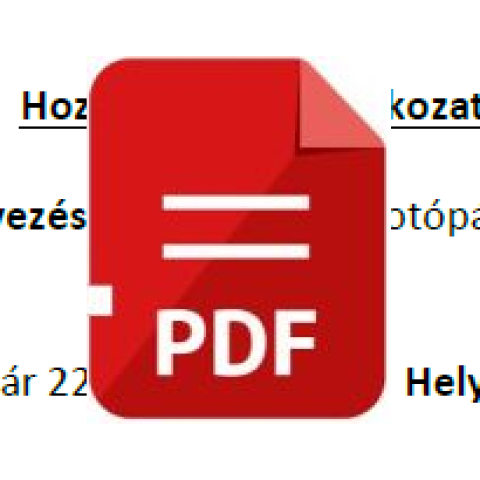 Hozzájárulási nyilatkozat - Rajz és/vagy fotópályázat Víz Világnap alkalmából