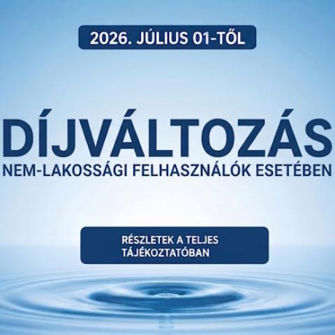 Tájékoztatás díjváltozásról